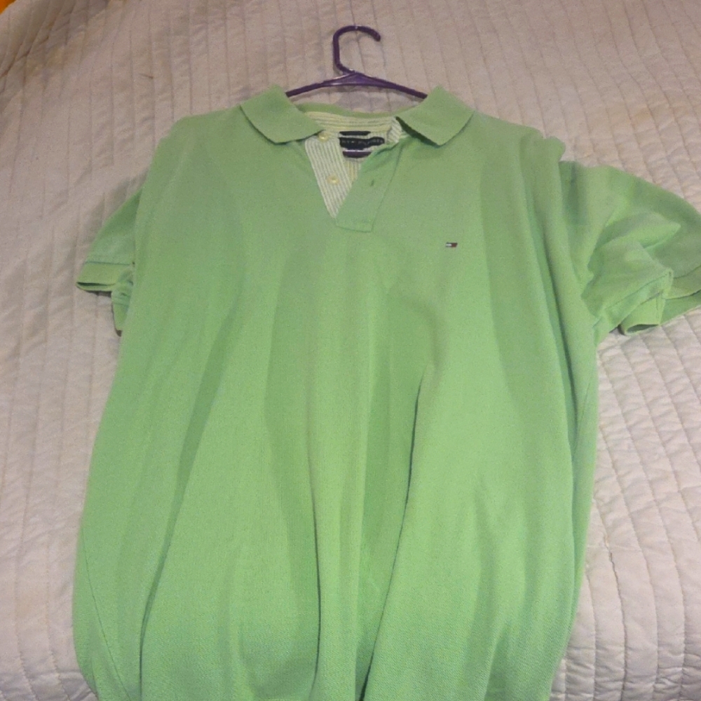 Tommy Hilfiger Men's Green Polo Shirt